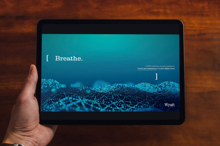 Breathe playbook presentation on a tablet screen