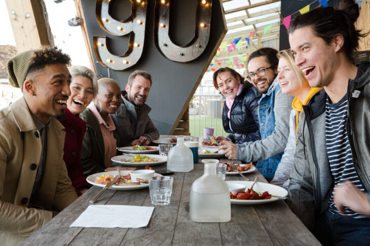 Group of happy employees