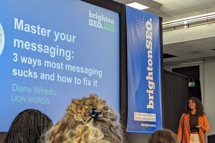 Image from Brighton SEO - Master your messaging.