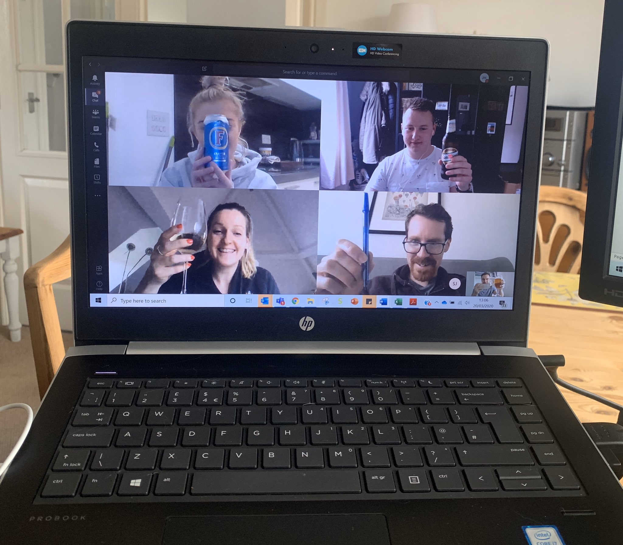 The Wyatt team coming together for Friday pub catch up.