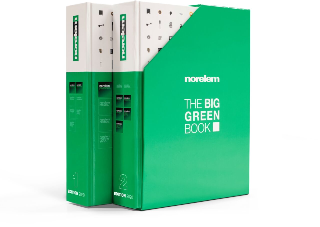 Two 2020 editions of The Big Green Book are standing against a white background
