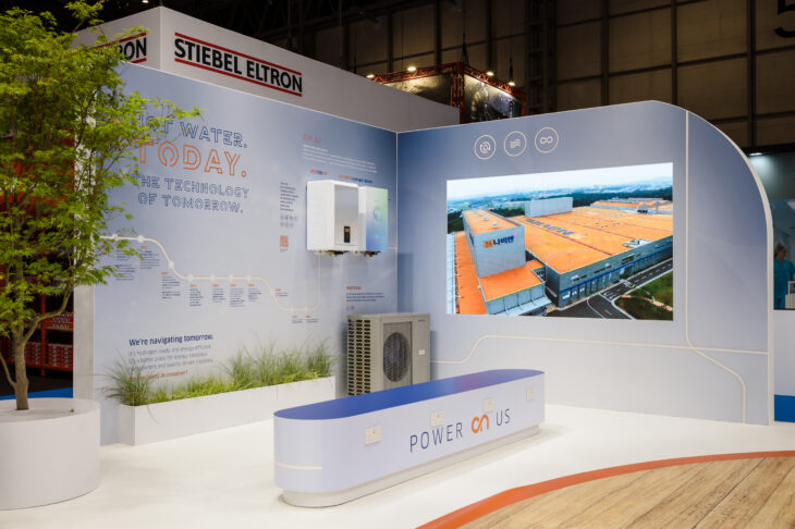 Navien UK's stand at the Installer show.