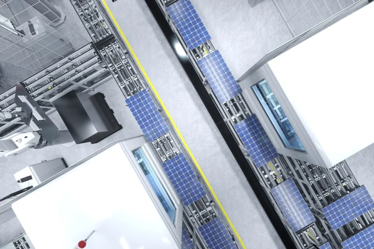 Buildings with solar panels