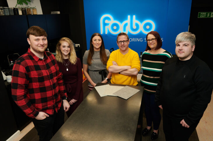 Wyatt celebrates partnership with leading global brand Forbo Flooring Systems. - 27 04 22 Wyatt Forbo 117 730x486 1